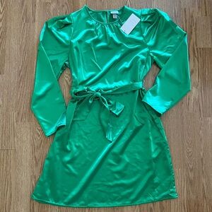 Green Silk Dress